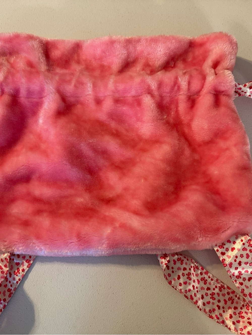 Capezio DANCER Backpack Reversible tote hearts Girls fuzzy pink Fun